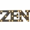 Décoration lumineuse LED mot ZEN effet zinc gris < Gifi Sale