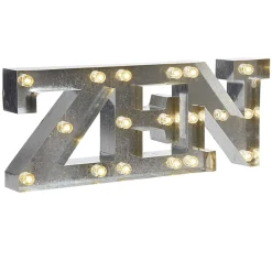 Décoration lumineuse LED mot ZEN effet zinc gris < Gifi Sale