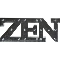 Décoration lumineuse LED mot ZEN effet zinc gris < Gifi Sale