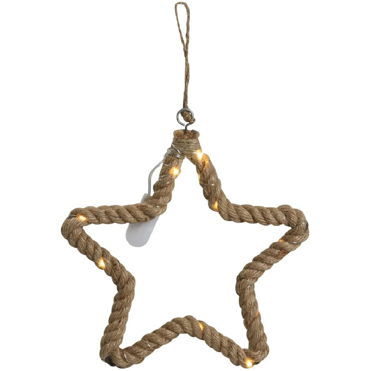 Décoration lumineuse à suspendre corde 15 LED