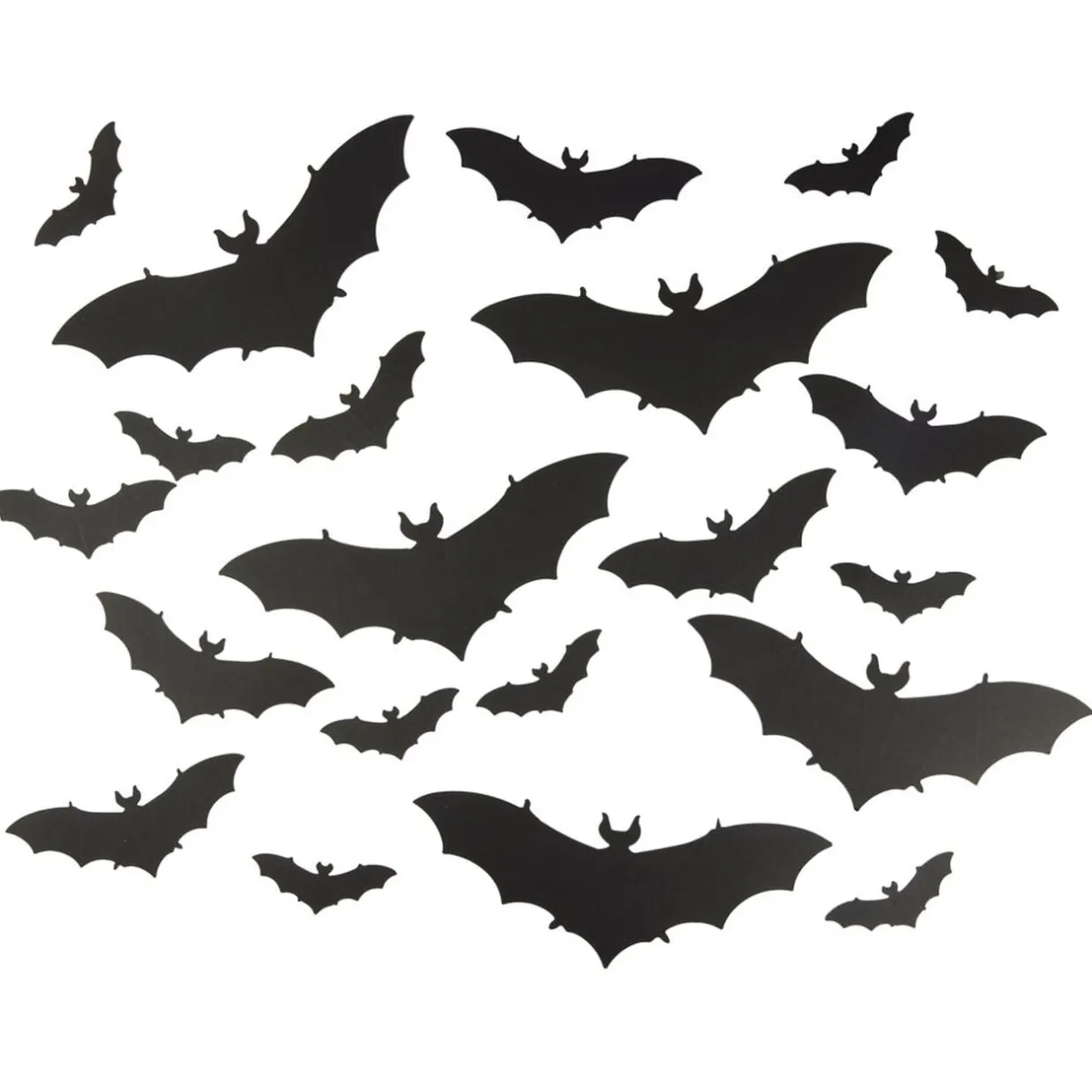 Décoration murale Halloween x30 chauve-souris papier noir < Gifi Clearance