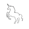 Décoration murale licorne métal noir 30xH40cm < Gifi New