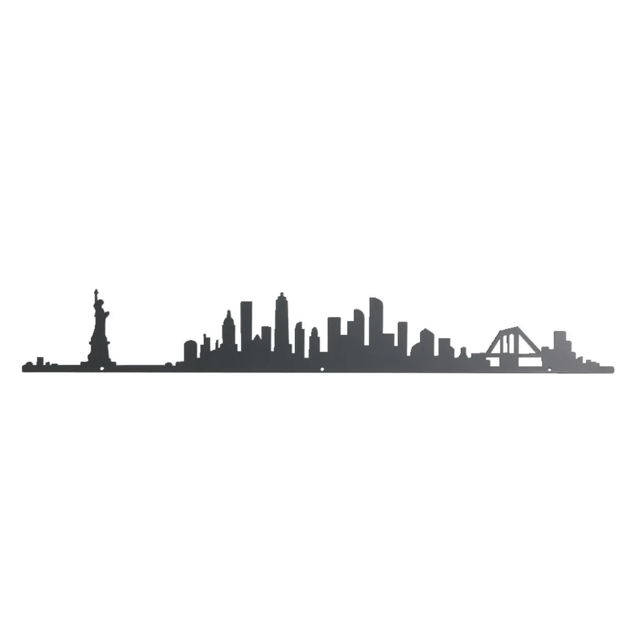Décoration murale New York métal noir 55cm < Gifi Hot