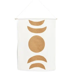 Décoration murale toile motif lune coton beige et terracotta < Gifi Sale
