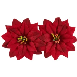 Décoration poinsettia rouge Noël