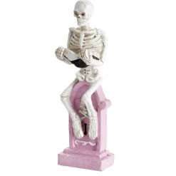 Décoration à poser Halloween squelette sur tombe H21,5cm (2 modèles)