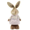 Décoration à poser lapin rétactable jambes extensibles H115cm (2 modèles)