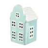 Décoration à poser maisonnette en dolomite 6x6xH11,5cm (2 modèles)