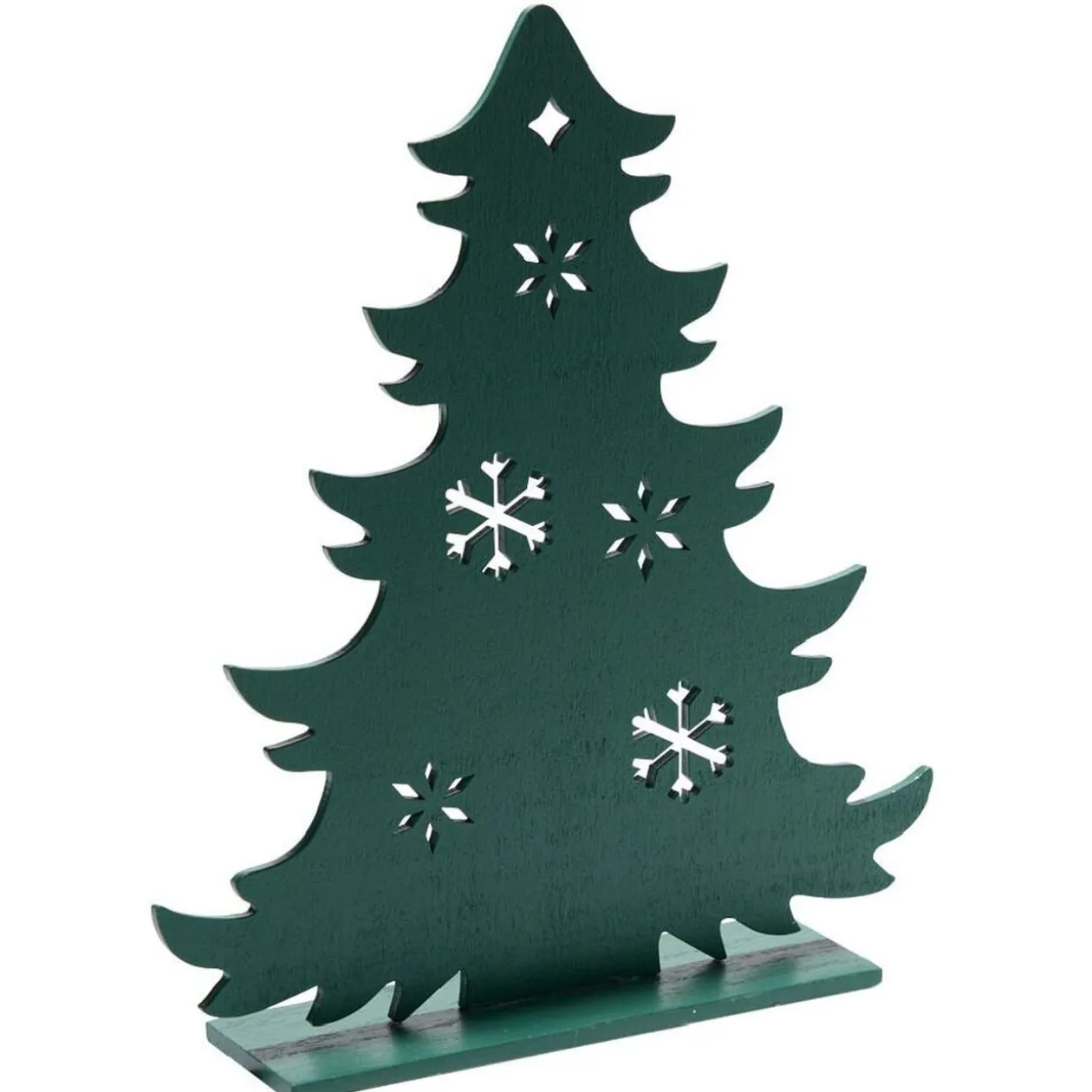 Décoration à poser sapin plat en bois (4 modèles)