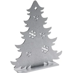 Décoration à poser sapin plat en bois (4 modèles)