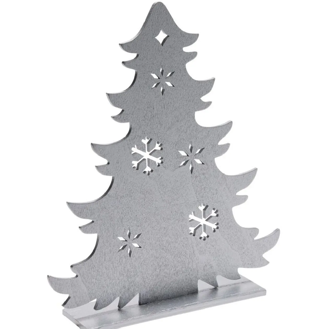 Décoration à poser sapin plat en bois (4 modèles)