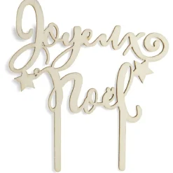 Décoration pour gâteau de Noël en bois (4 modèles) < Gifi Discount