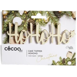 Décoration pour gâteau de Noël en bois (4 modèles) < Gifi Discount