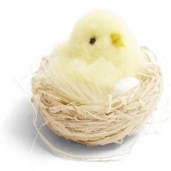Décoration Pâques à poser poussin dans nid - 2 coloris < Gifi Discount
