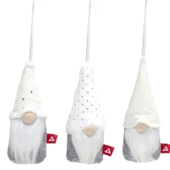 Décoration sapin de Noël gnome x3 à suspendre (3 modèles)