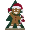 Décoration sapin en bois avec pain d'épice ou gnome H50cm < Gifi