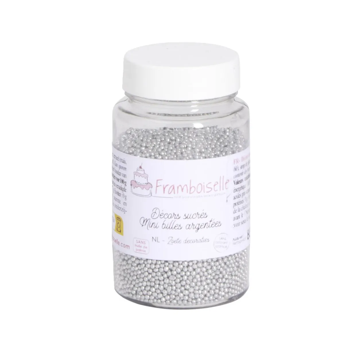 Décoration sucré pâtisserie Framboiselle mini billes argentées < Gifi Sale