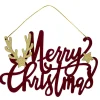 Décoration à suspendre en bois Merry Christmas Fantasia L25cm < Gifi