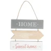 Décoration à suspendre panneaux en bois Home Sweet Home H53,5cm < Gifi Online