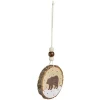 Décoration à suspendre rondin bois animaux de la forêt Ø6cm < Gifi Sale