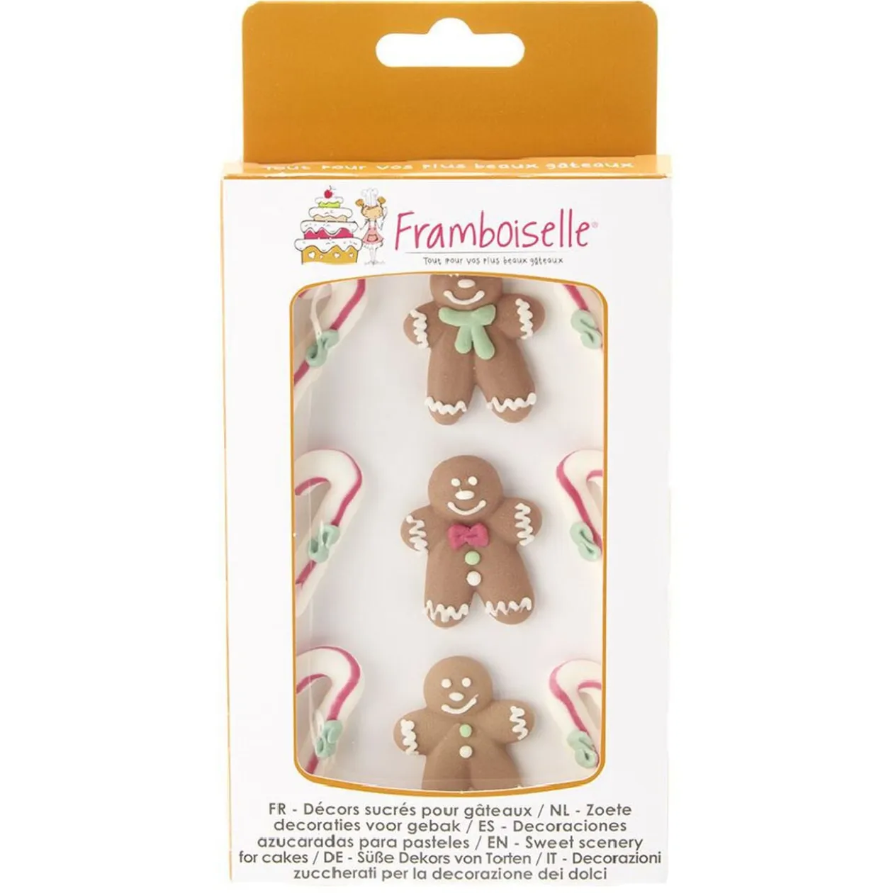 Décor sucré pour gâteau de Noël x9