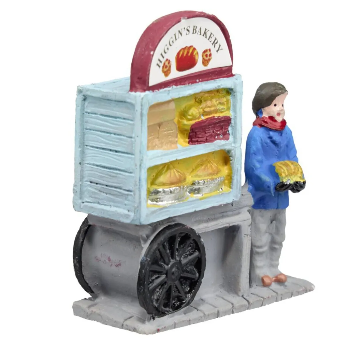 Décor village de Noël figurines scènes diverses H7cm (6 modèles)