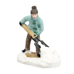 Décor village de Noël figurines scènes diverses H7cm (6 modèles)