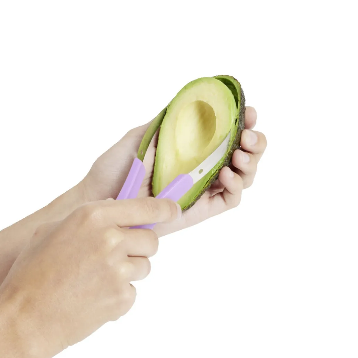 Découpe fruit avec 2 lames acier et 1 cuillère < Gifi Clearance