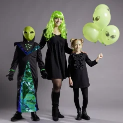 Deguiz'box déguisement enfant alien vert masque gants tunique 11/14ans