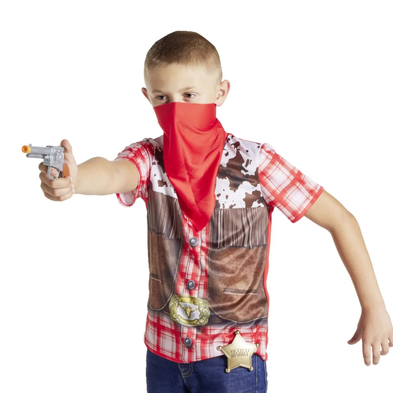 Deguiz'box enfant garçon cowboy 7/10 ans 4 pièces