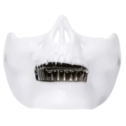 Demi masque de squelette en plastique