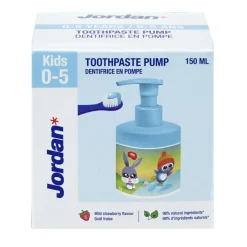 Dentifrice enfant 0/5ans flacon pompe Jordan goût fraise 150ml