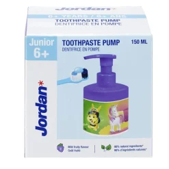 Dentifrice enfant 6+ flacon pompe Jordan goût fruité 150ml