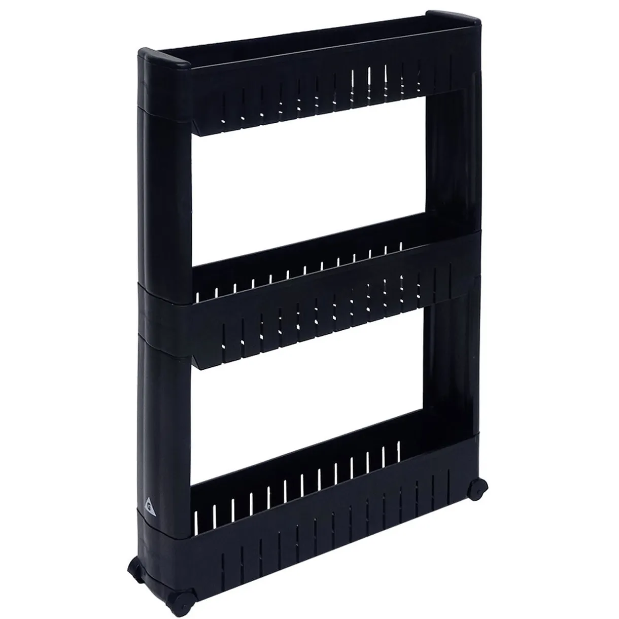 Desserte de cuisine à roulettes 3 niveaux noir 54,5x12,5xH72cm < Gifi Outlet