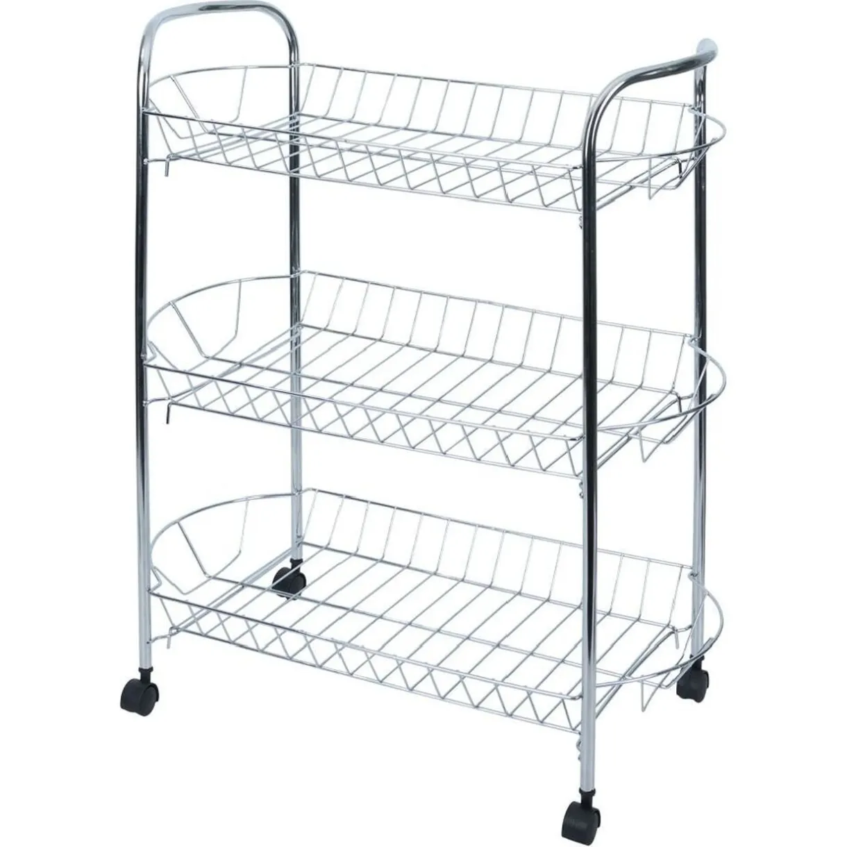 Desserte en métal gris 3 niveaux - L.51xl.26,5xH.57cm < Gifi Clearance