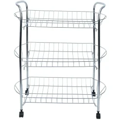 Desserte en métal gris 3 niveaux - L.51xl.26,5xH.57cm < Gifi Clearance