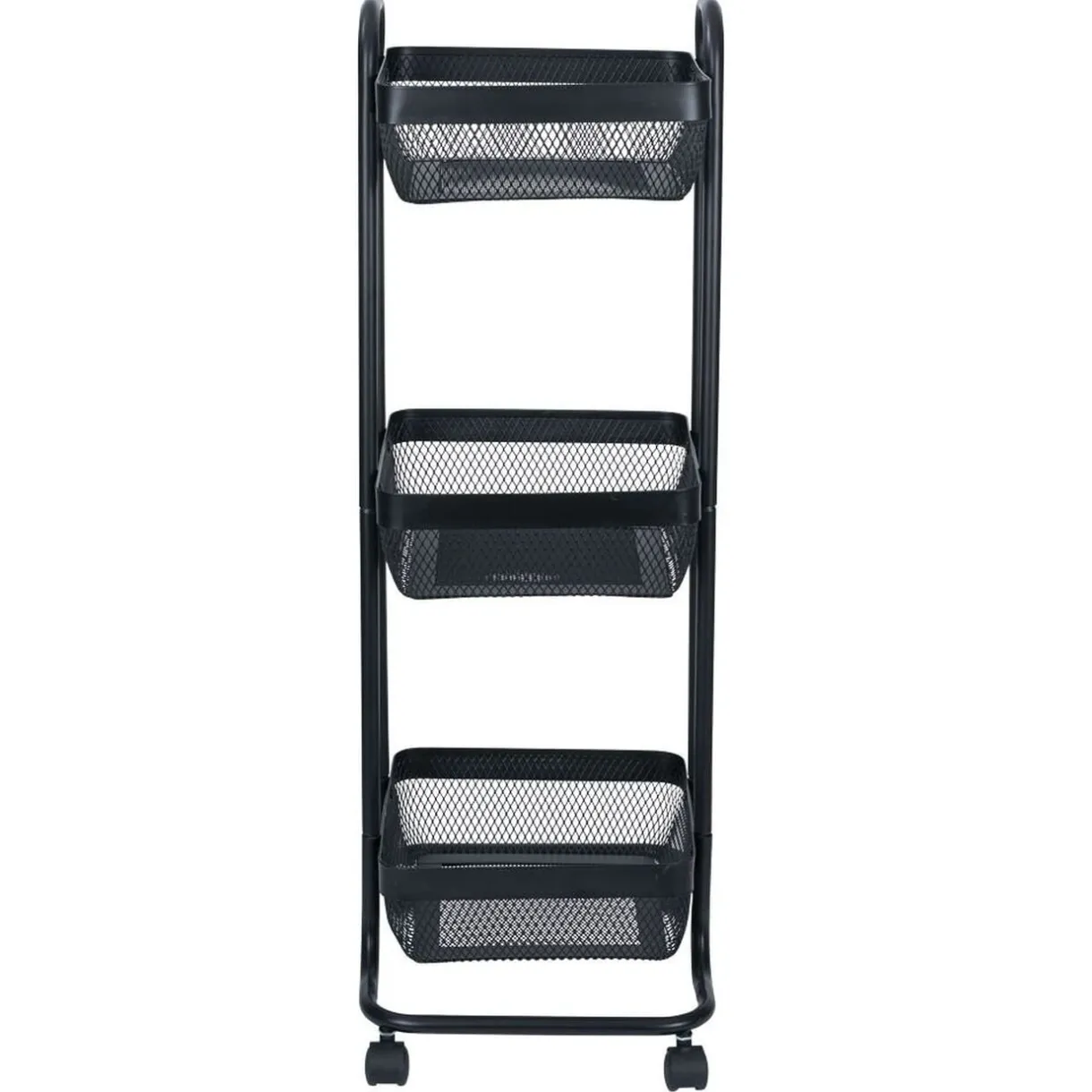 Desserte en métal noir 3 niveaux - L.34xl.27,3xH.78,5cm < Gifi Best
