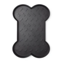 Dessous de gamelle pour chien en plastique gris - 47x32xH2 cm < Gifi Discount