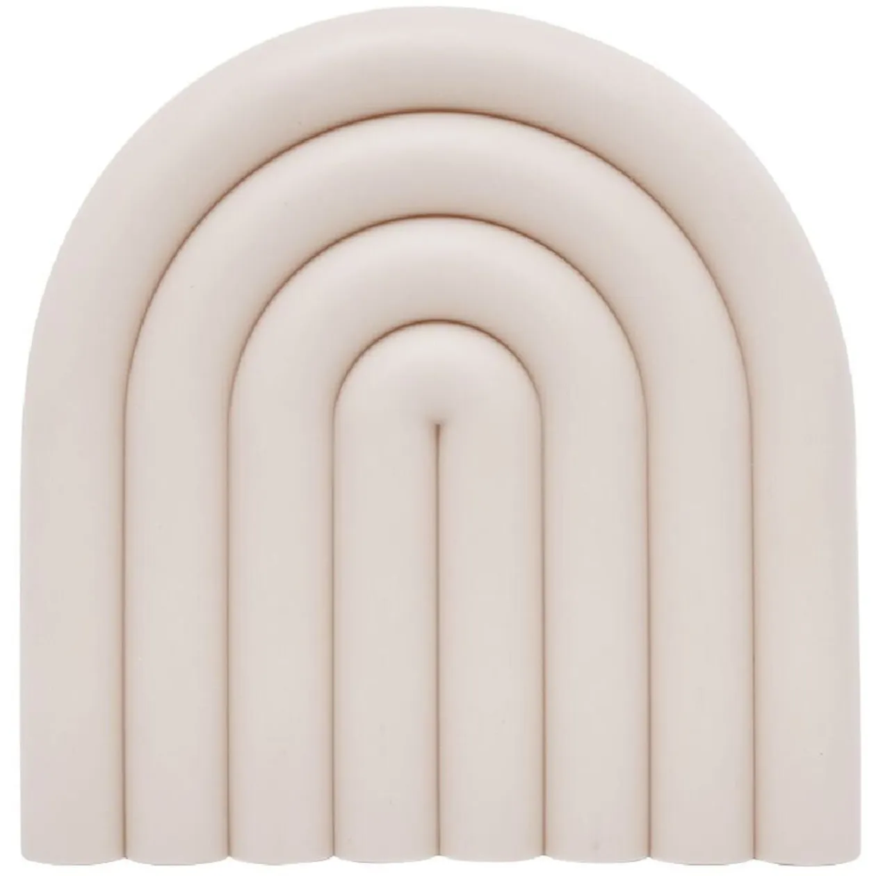 Dessous de plat forme arc-en-ciel uni 15x15cm