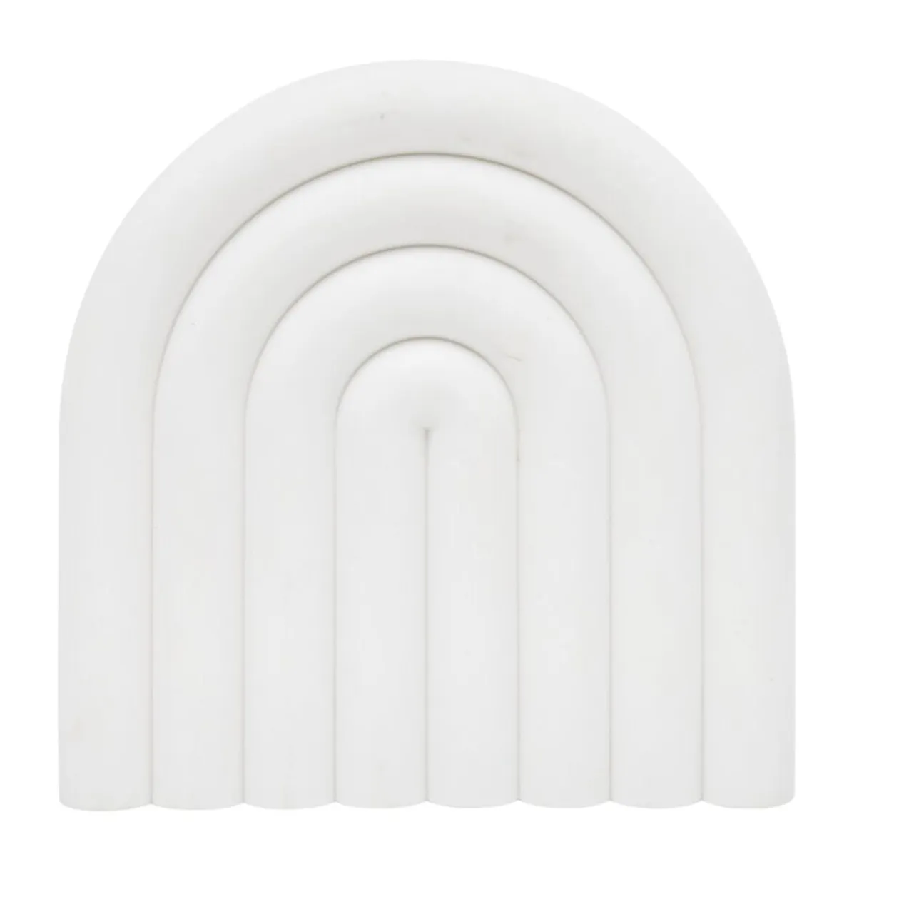 Dessous de plat forme arc-en-ciel uni 15x15cm