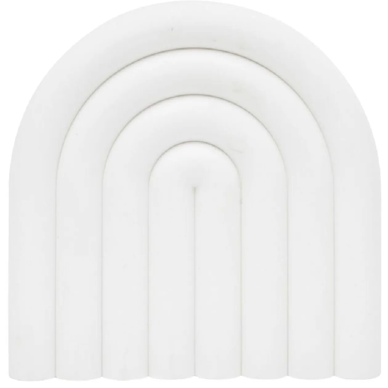Dessous de plat forme arc-en-ciel uni 15x15cm