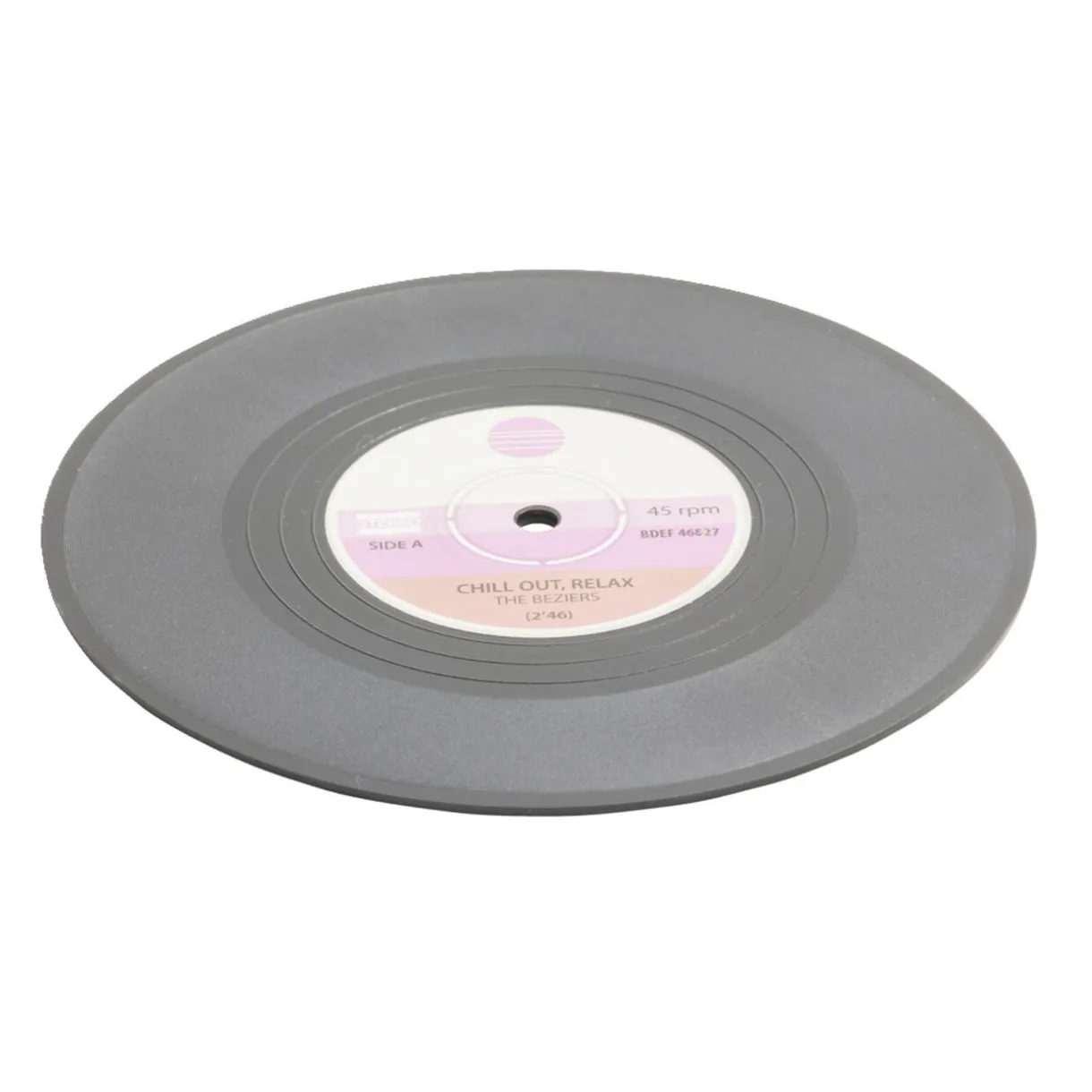 Dessous de verre forme vinyle Ø10,5cm 4 pièces < Gifi Sale