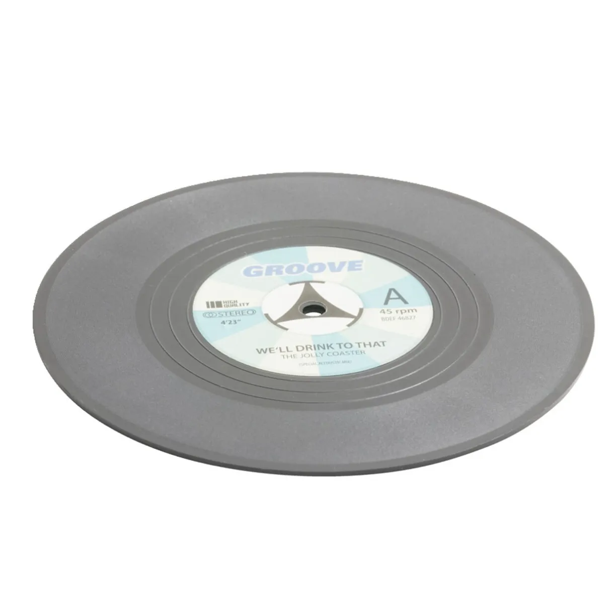 Dessous de verre forme vinyle Ø10,5cm 4 pièces < Gifi Sale