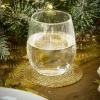 Dessous de verre x4 perle doré Ø10cm < Gifi Discount