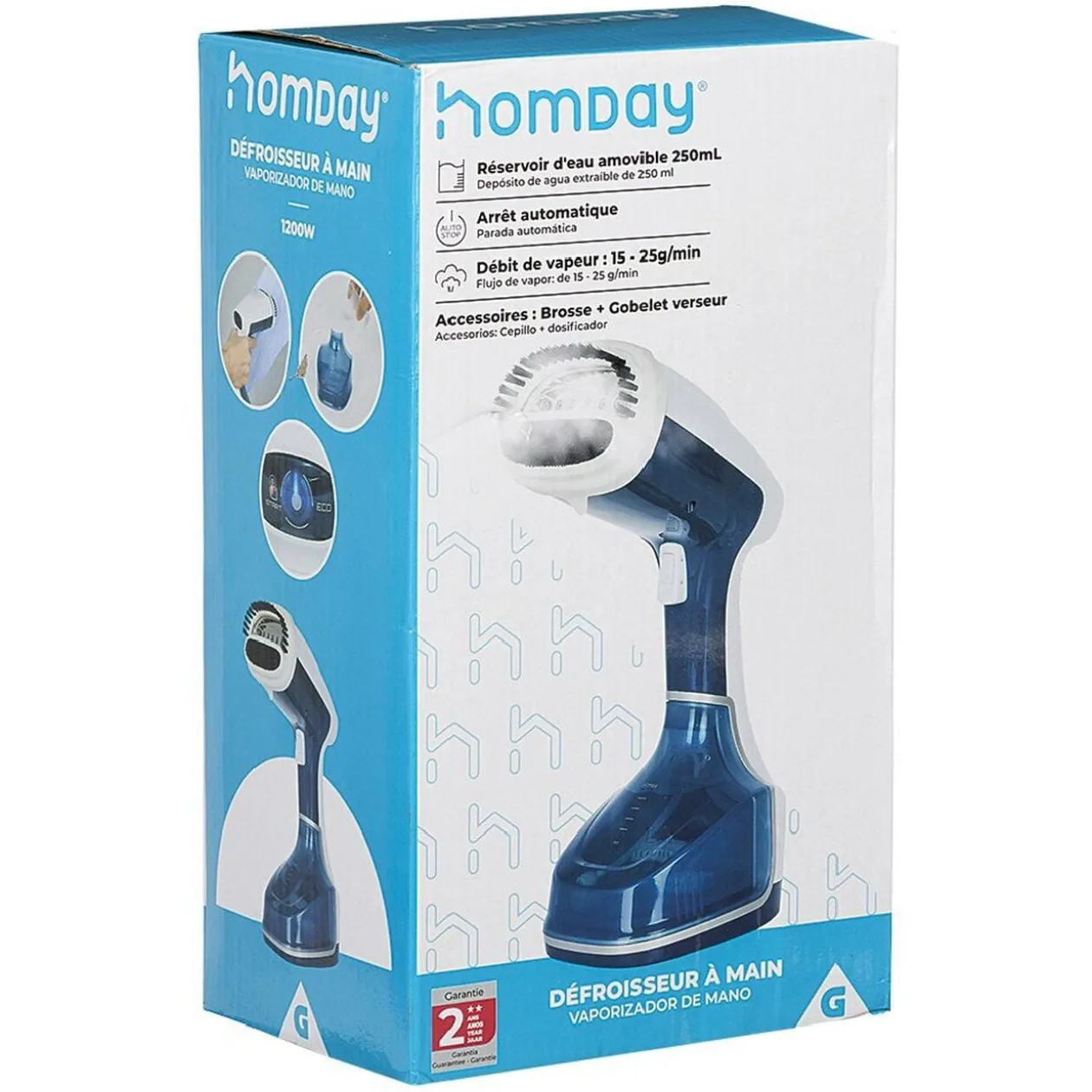 Défroisseur à main vertical Homday 1200W