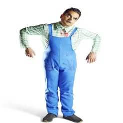 Déguisement adulte fermier assassin chemise et salopette taille unique < Gifi