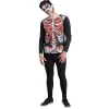 Déguisement adulte Halloween zombie trompe-l'oeil tshirt -Taille unique
