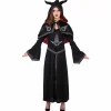 Déguisement adulte Halloween diablesse robe et cape - Taille L