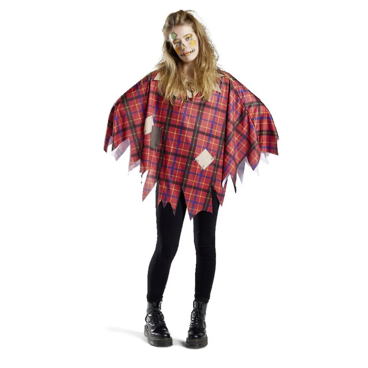Déguisement adulte Halloween épouvantail poncho - Taille unique < Gifi New