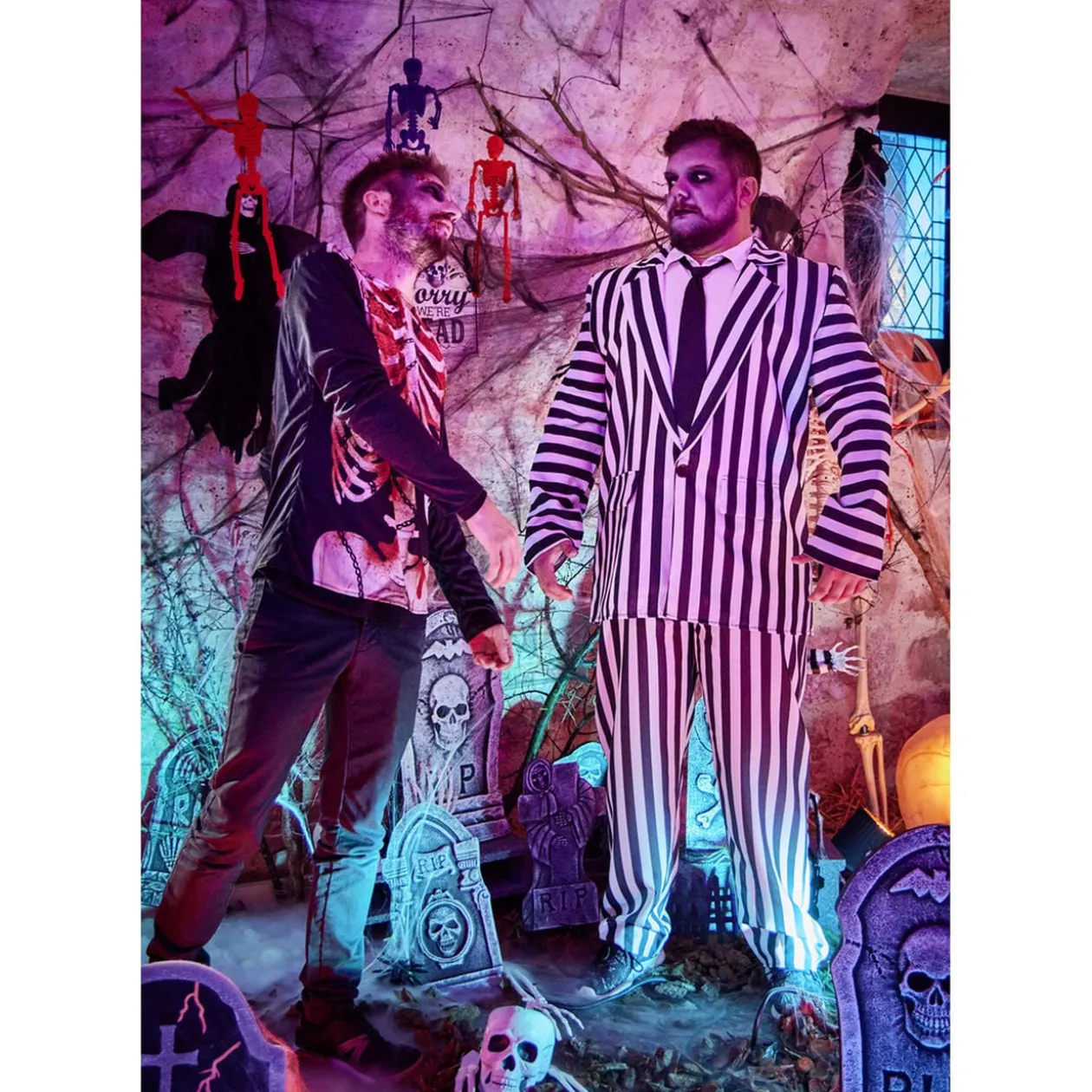 Déguisement adulte zombie veste, pantalon et cravate